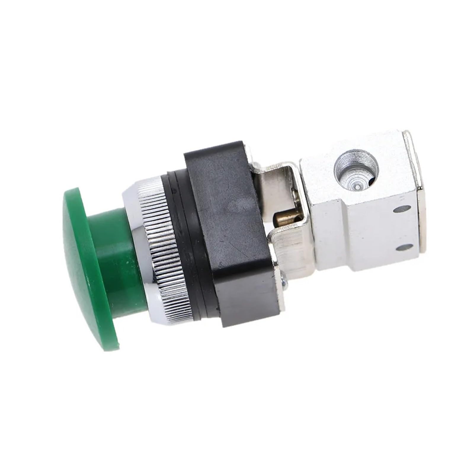 MOV-03APPL Válvula neumática de cabeza de hongo verde de tres vías y dos posiciones con rosca PT de 1/8 de pulgada, accesorios blancos, 1 unidad(6MM)