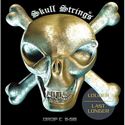 Skull Strings – Cordes Guitare Electrique RDC- REG DROP C 11-58 RDCREGDROPC1158 Neuf - Les Beatles, Paul McCartney, John Lennon, RIngo Starr, George Harrison Skull Strings - Cordes Guitare Electrique RDC- REG DROP C 11-58 RDCREGDROPC1158 Neuf
