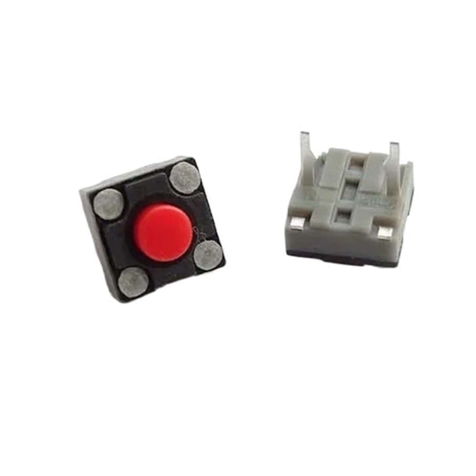 5 sztuk/10 sztuk 6 x 6 x 4,3 mm cichy przełącznik myszy odpowiedni (czerwone kropki, 10 szt.)