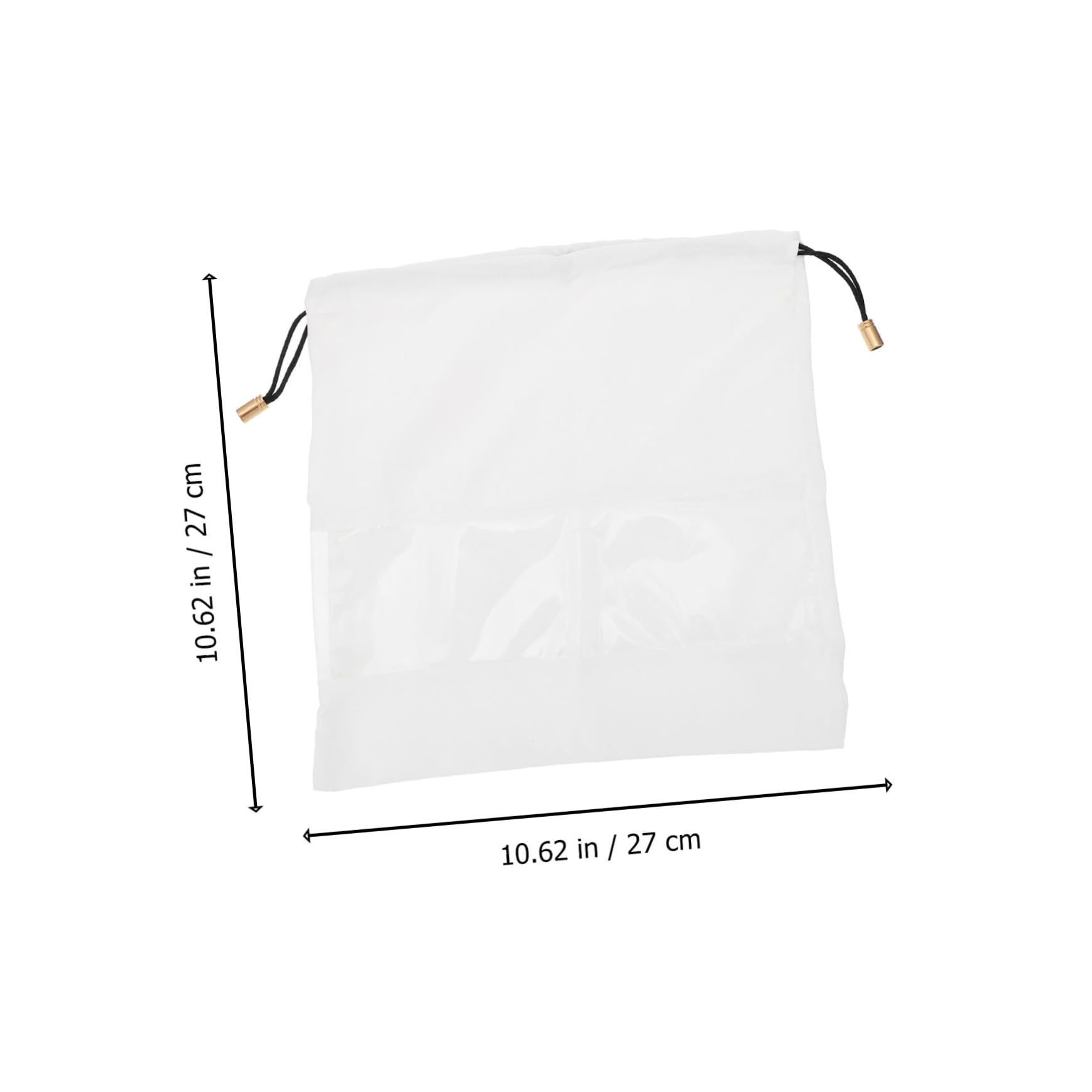 BESPORTBLE 27x27cm Suede Purse Dust Bag Drawstring Storage Bag for Tote Odorless Waterproof Reusable Pouch