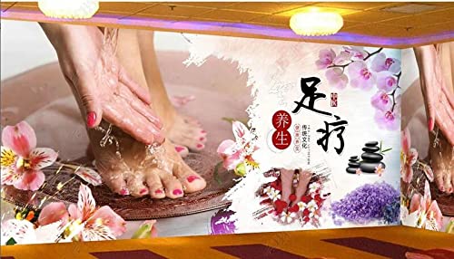 Papel Pintado Con Foto 3D Pedicura Baño De Pies Pintura Decorativa Pared De Fondo-300Cmx210Cm Cover
