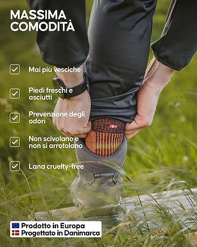 DANISH ENDURANCE Calze Trekking Leggere in Lana
