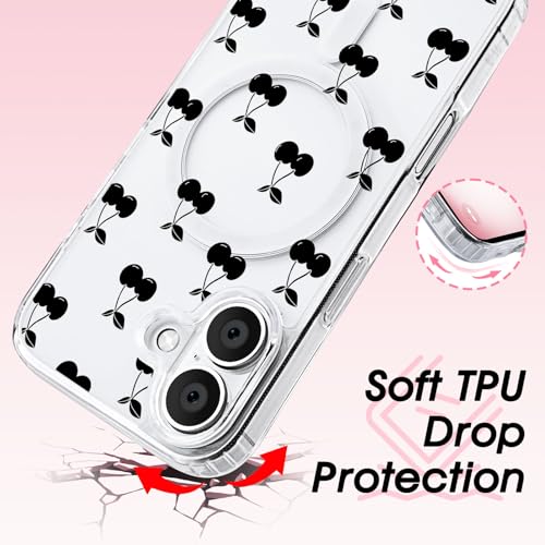 Coque MagSafe iPhone 17 Pro Max antichoc transparente et grip TPU