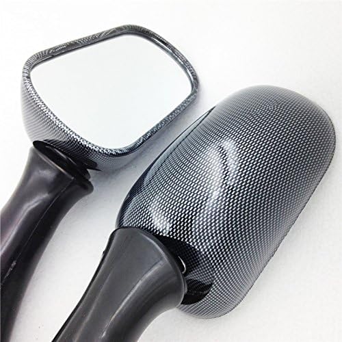XKH - Espejo de carreras de repuesto para motocicleta compatible con Honda Cbr 600 F2 F3 900 Rr Cbr1000F Vfr800F carbono [B00Y44IDWU]