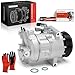 A-Premium Air Conditioner AC Compressor with Clutch Compatible with Nissan Sentra 2013-2019 1.6L 1.8L, with 6-Groove Pulley