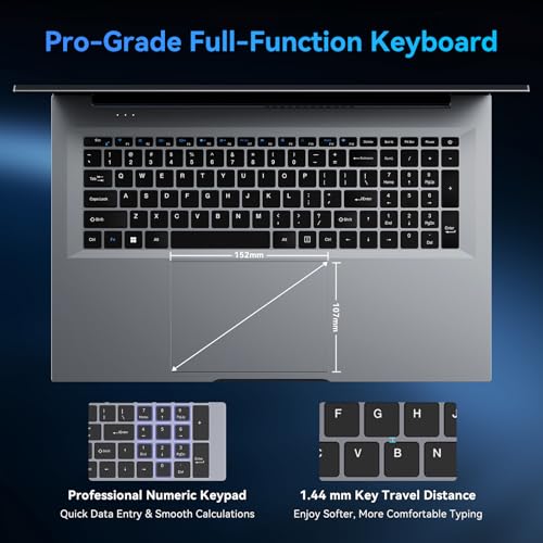 Laptop 18.5" Large Screen Business Student Computer 16GB DDR4 RAM 512GB SSD - image 6