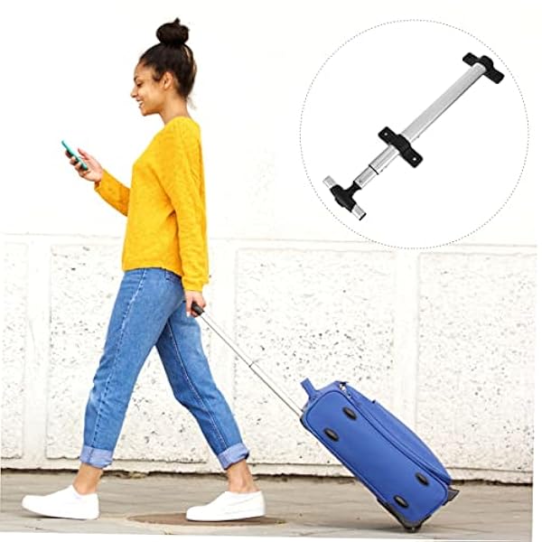 VALICLUD 4 Piezas Telescópicas Telescópicas Longitud Del Hogar Plástico Plegable Accesorio Portátil Maleta Pull Re Ruedas-Maletas De Negocios Reemplazo-Tey-Pulgadas Tienda De Viaje Carrito