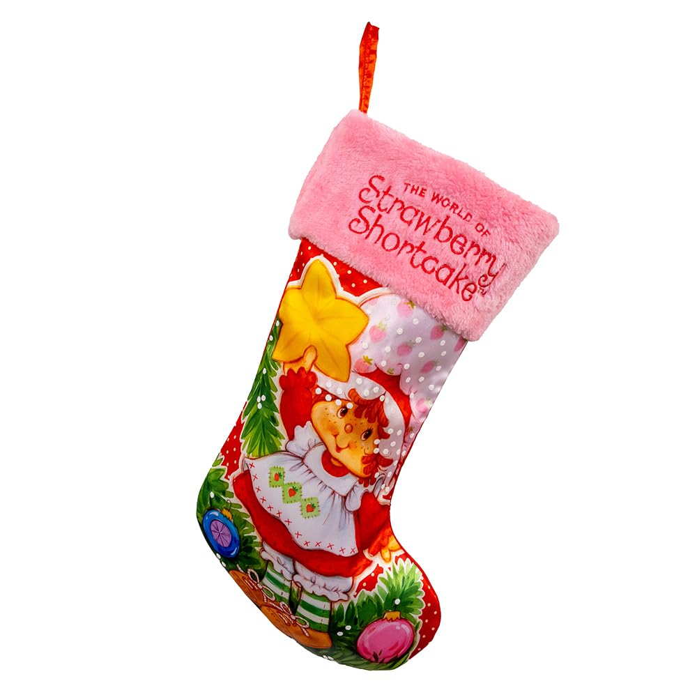 Kurt Adler 19" Strawberry Shortcake™ Red & Pink Stocking