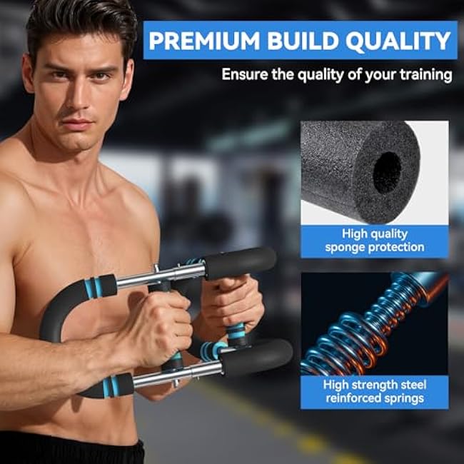 Twister Arm Trainer Adjustable 60-85-110lbs Forearm Strengthener Chest Clip Muscle Resistance Exercise Equipment for Man