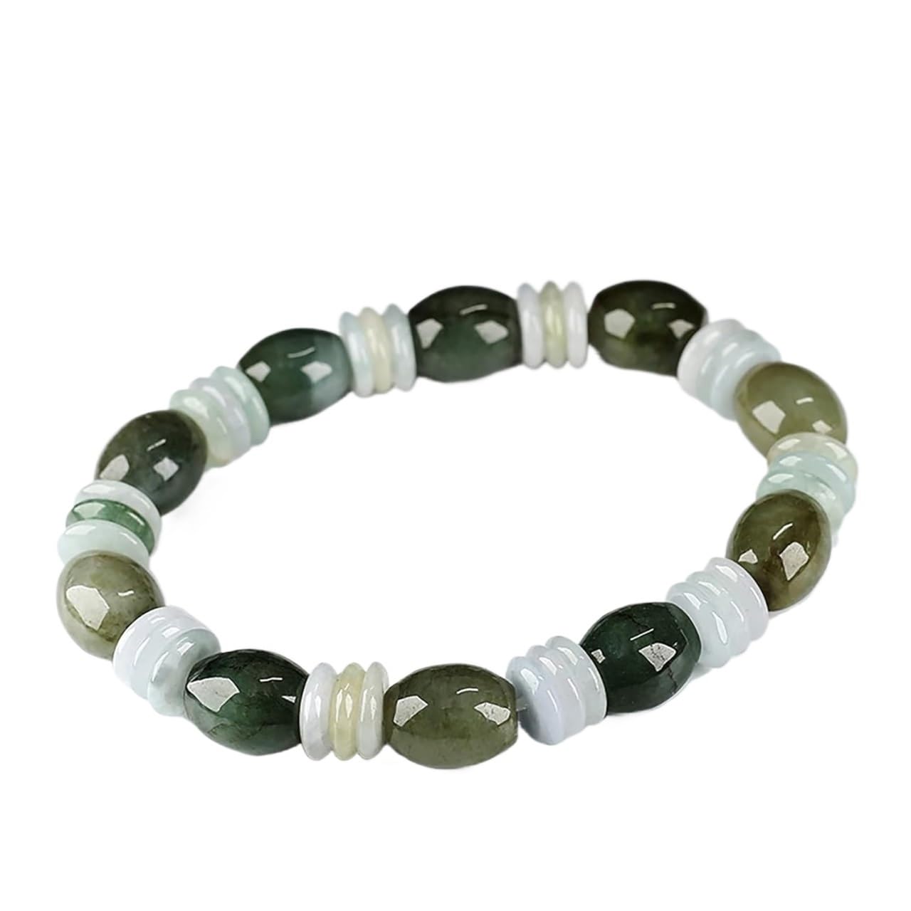 Nzpost Men's Round Good Luck Bracelet, Natural Crystal Wealth Bracelet Lucky Pixiu Charm Chakra Balance Bracelet Emera