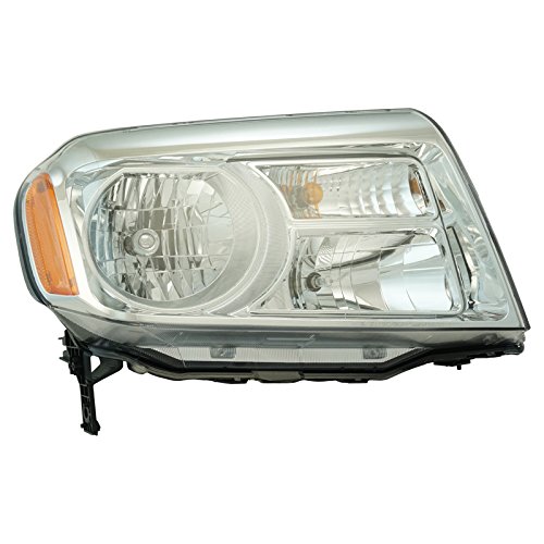 Image of TRQ Passenger Side Headlight Assembly Halogen Compatible with 2012-2015 Honda Pilot HO2503147