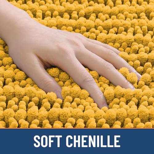 Smiry Bathroom Rugs 44X24, Extra Soft Rubber Backing Chenille Bath Mats by Smiry - Used condition - Image 4