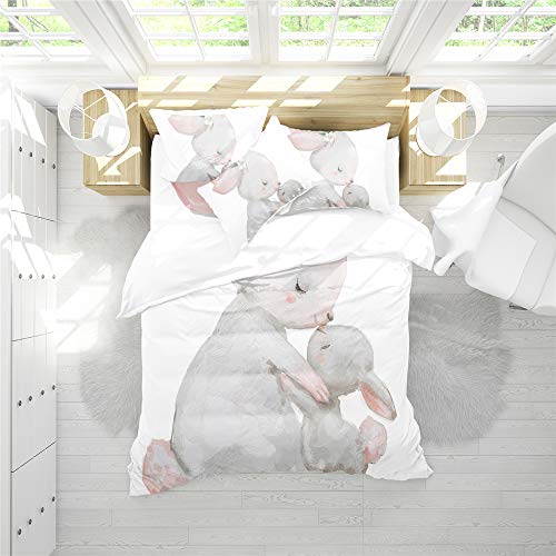 NYLIN Copripiumino Coniglio Set Biancheria Letto