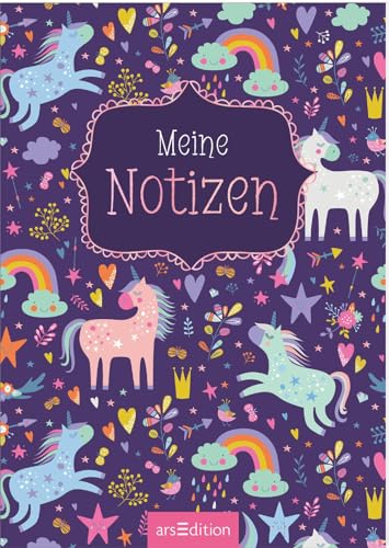 Meine Notizen – Einhorn: Ein zauberhaft gestaltetes Notizbuch im DIN-A5-Format für alle Einhornfans
