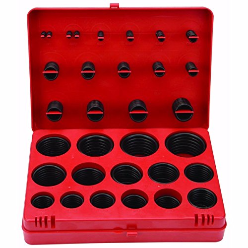 407pc SAE Rubber O-Ring Washer Assortment Kit Automotive Storage Case ORing Set