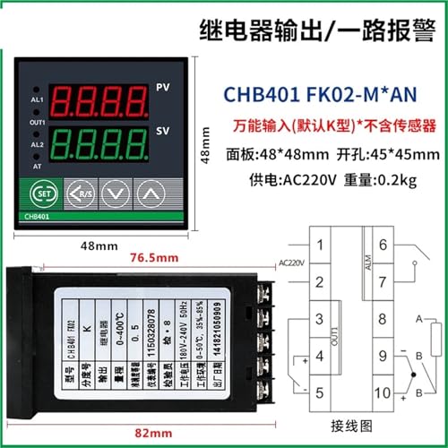 Controlador de temperatura digital CHB902 termostato inteligente modular para panel industrial 3
