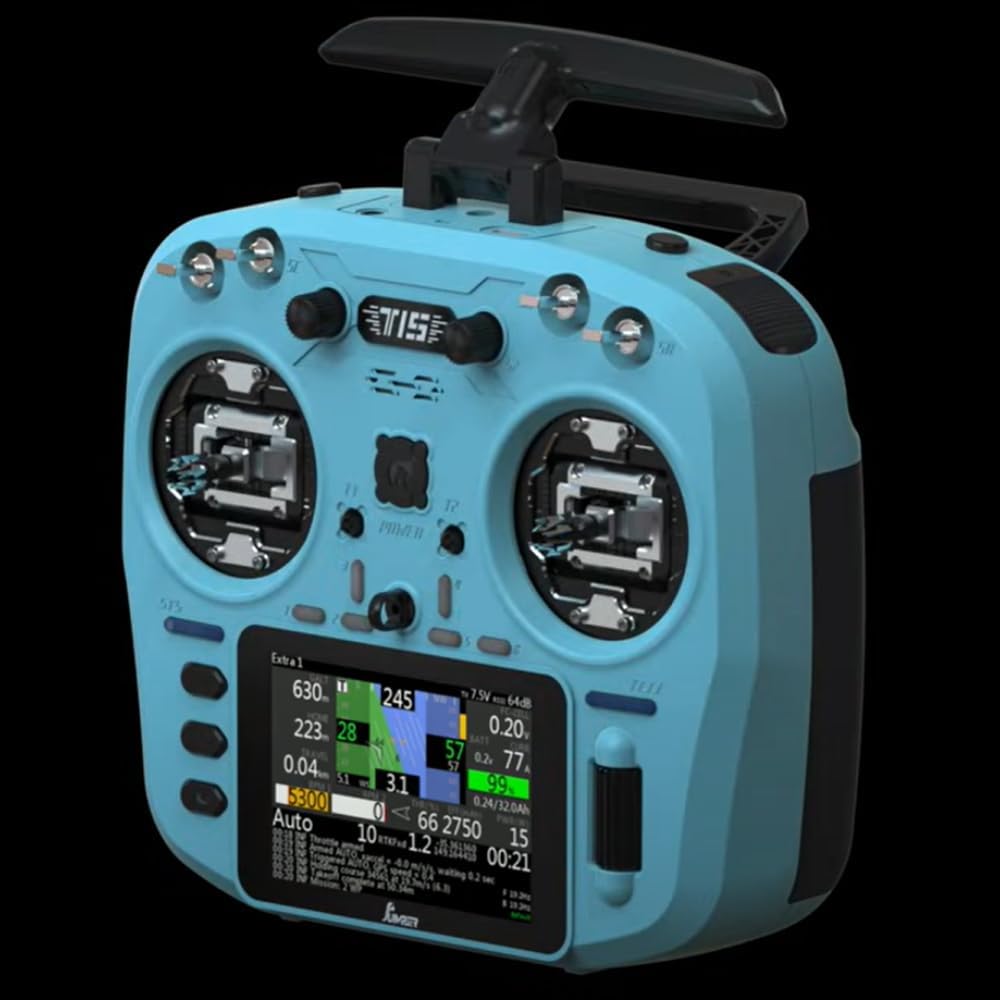 ARJSTY Jumper T15 2.4GHz VS-M Sensor Gimbals 3.6" HD Touch Color Screen ELRS EdgeTX ExpressLRS Radio Controller Blue