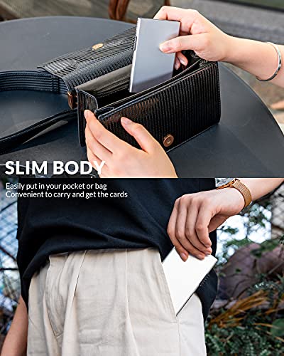 Image of VULKIT Minimalist Credit Card Holder Pop Up Cards RFID Protection Slim Metal Wallet