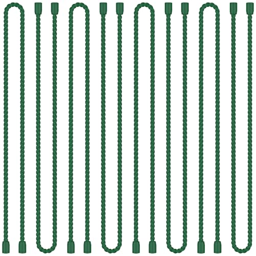 8PCS 18 Inch Silicone Cable Ties, Reusable Bendable Rubber Twist Ties