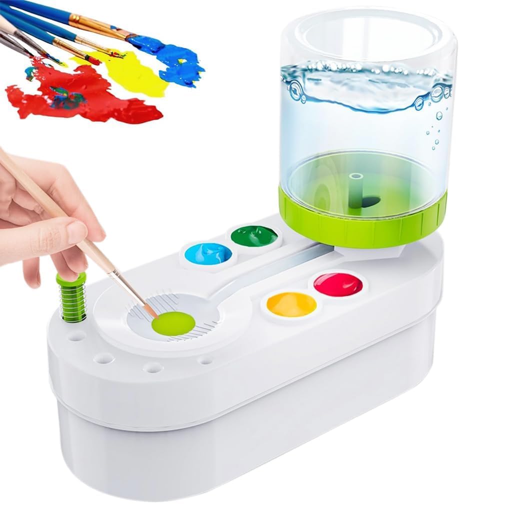 Paint Brush Rinser and Cleaner, Portable Painting Station with Brush Washer, Art Supplies Cleaning System for Kids and Adults-image-31