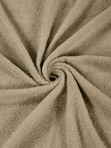 Image of Monte Carlo Essential 100% Cotton Small Bath Towel | 340 GSM Ultra Lightweight & Quick Dry | Soft Absorbent Compact Towel 60x120 cm | Bathroom Towel for Gym, Travel & Daily Use (Soho) | Lemon Yellow
