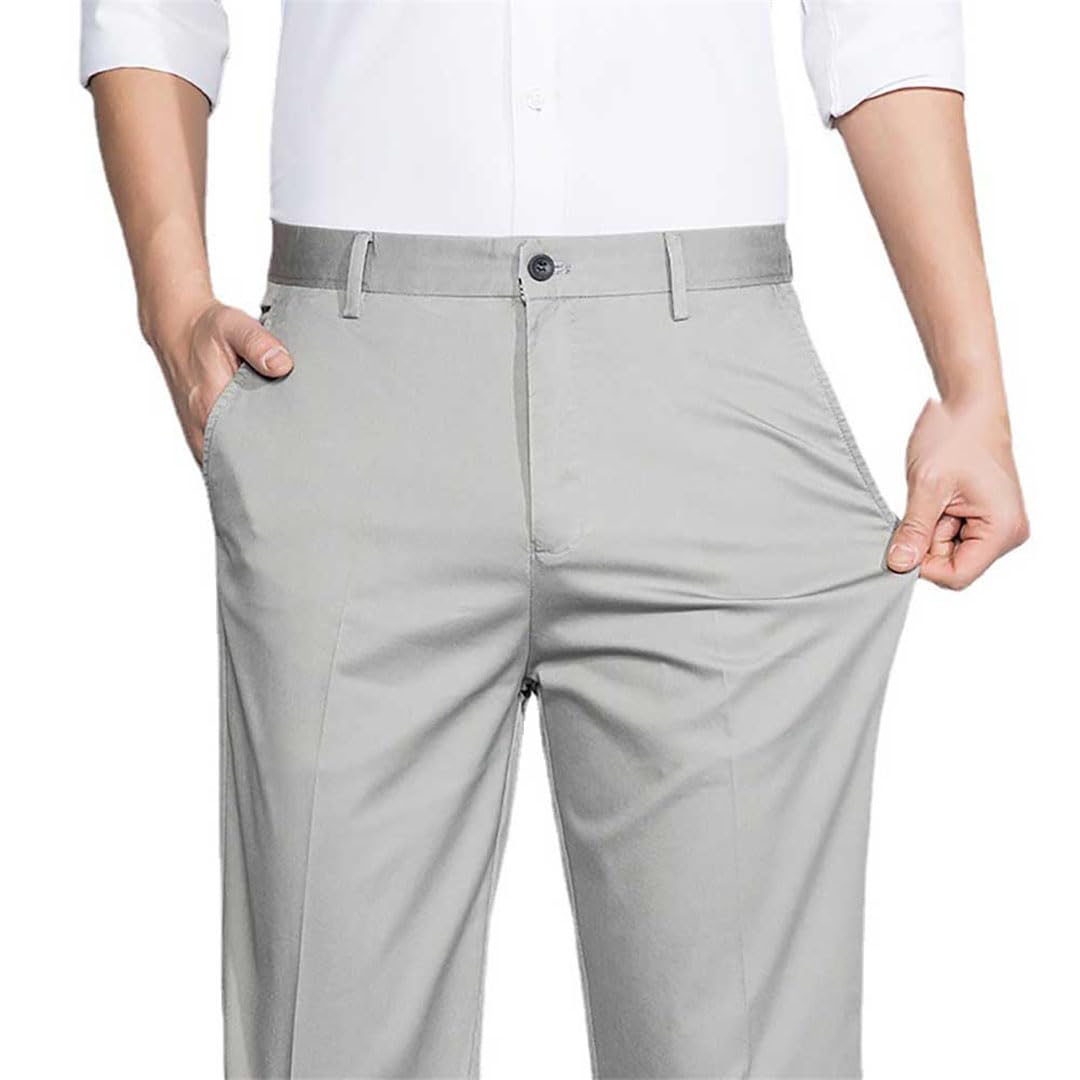 Vogrtcc Pantaloni Dritti Casual da Uomo Affari di Nozze da Ufficio Sciolti