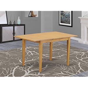 East West Furniture NFT-OAK-T Norfolk Kitchen Dining Table - a Rectangle Solid Wood Table Top with Butterfly Leaf, 32x54 Inch, OAK East West Furniture NFT OAK T Norfolk Kitchen Dining Table a Rectangle Solid Wood Table Top with Butterfly Leaf 32×54 Inch OAK