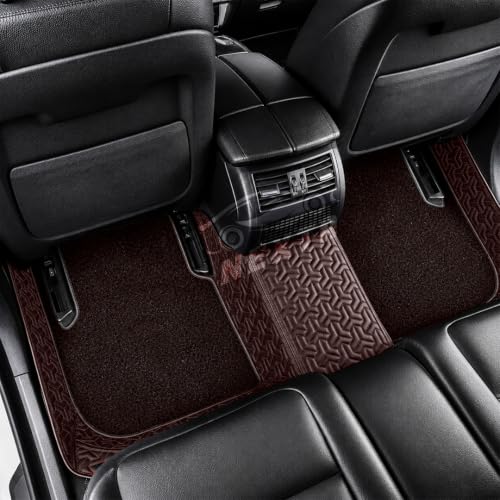 Image of NEXTA 8D Custom Floor Mats for BMW 520 Model (2009-2016) Full Coverage All Weather, All Season Coffee