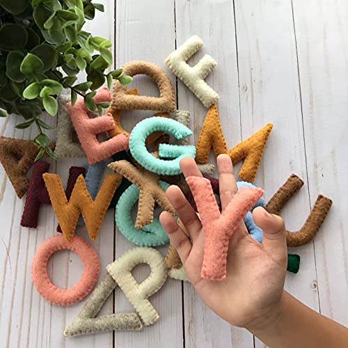 The Hobby Bounty Alphabet Banner ABCD,Felt Numbers Educational Game and Preschool Numbers with Stuffed Soft Cushion for Kids Game