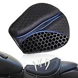 MSUNGFIVA Funda para Asiento de Moto 3D, Accesorios Asiento para Moto, Bloqueo Solar, Almohadilla de Malla con Aislamiento...