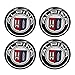 NCUIXZH 4 pièces 56 / 60mm Voiture Roue Centre moyeu Capuchon Auto Jante réaménagement Badge emblème créatif Couverture Autocollant, pour BMW Alpina E46 E39 E36 F30 X5 F10