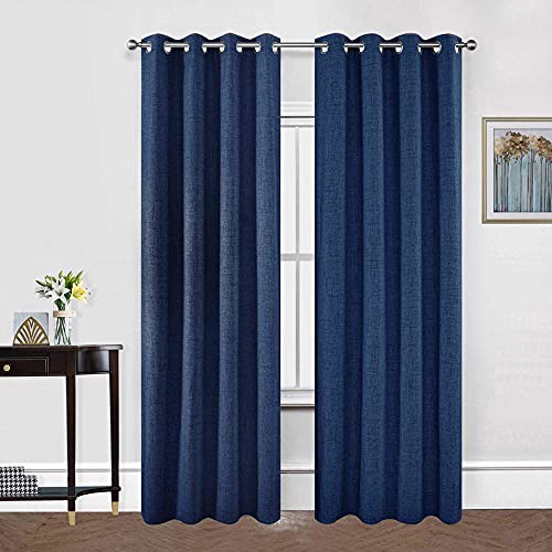 Cucraf Full Blackout Window Curtains,Thermal Insulated Room Darkening Drapery For Bedroom Living Room,2 Panels Set(52 X 95 Inches, Navy Blue) #TOP1