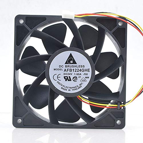 NZNYDNL Delta 24V 1.60A 12cm AFB1224GHE -F00 12038 Inverter Violent Speed Regulation Alarm Fan