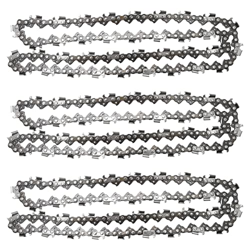 Anxingo 3 Pack 20' Chainsaw Chain 325' Pitch 058 Gauge 76DL Replacement for Blue Max 53543 8901 8902 Replacement for Husqvarna Stihl Poulan Craftsman Chainsaws
