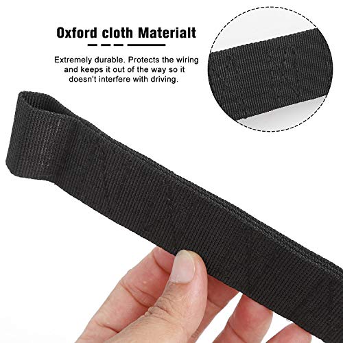 Correa de puerta resistente JeCar de 2 piezas en negro para Jeep Wrangler 3