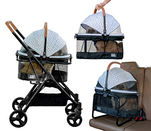 Pet Gear View 360 Pet Stroller Travel System 3-in-1 Carrier, Booster Seat and Stroller with Push Button Entry, Pink… - Image 8