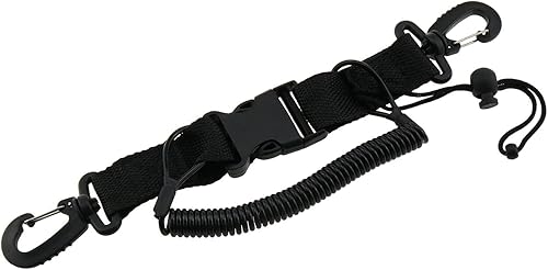 E-outstanding Correa antipérdida de cuerda para cámara de buceo, resorte a prueba de cuerda con clips, hebilla de liberación rápida para herramienta