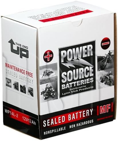 YTX14AHL-BS, YTX14AHL, YTX14L-2, ETX15L, CYTX14AHL-BS, FB14L-A2 Replacement Battery 210cca High Performance WP14L-2 Sealed AGM for Honda, Kawasaki, Suzuki, Yamaha, Ducati, Arctic Cat, Triumph Motorcycle, ATV, Quad, Scooter, Jet Ski, Personal Watercraft, Snowmobile