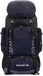 Mochila de viagem extra grande de 90 litros, mochila esportiva de grande capacidade para viagens, mochilão, acampamento, caminhada