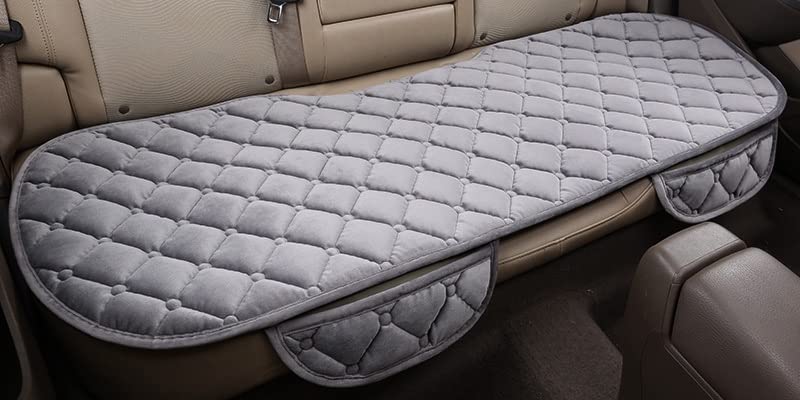 Seggiolino Auto Pad Protezione Coprisedile per Auto Anteriore Posteriore Tessuto Floccato Cuscino per Seggiolino Auto Protezione Tappetino Universale (Color : 1 Set Gray)