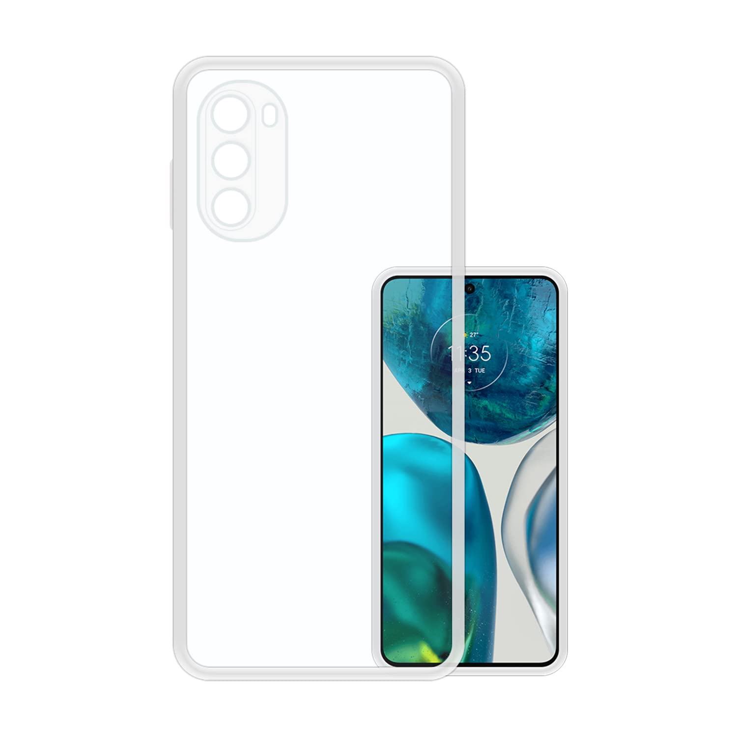 VIDO Silicone Transparent Back Case Cover for Motorola Moto G52 / Motorola Moto G82 5G (Soft & Flexible & Camera Protection Back Case) (B09Z89HVPV) Amazon Price History, Amazon Price Tracker