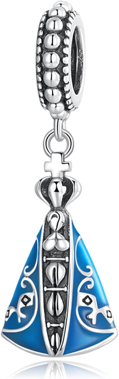 Aparecida Pendant Charm 925 Sterling Silver Charm Fits For Pandora Bracelet Necklace