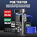 NOYAFA NF-8506 Network Cable Tester with IP Scan, TDR CAT5 CAT6 Ethernet Cable Tester, PoE PingTest, Network Rate Test, Port Flashing, Network Tester Cable Toner for RJ11 RJ45