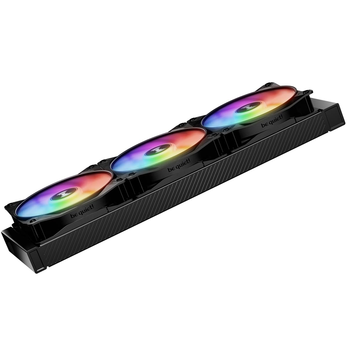 be quiet! Light Wings LX 120mm PWM high-speed Lüfter, Enthält 3 Lüfter, Beleuchteter Hub und mattierte Lüfterblätter, vielzählige Farben und Effekte, ARGB-Kabel mit Möglichkeit zur Reihenschaltung
