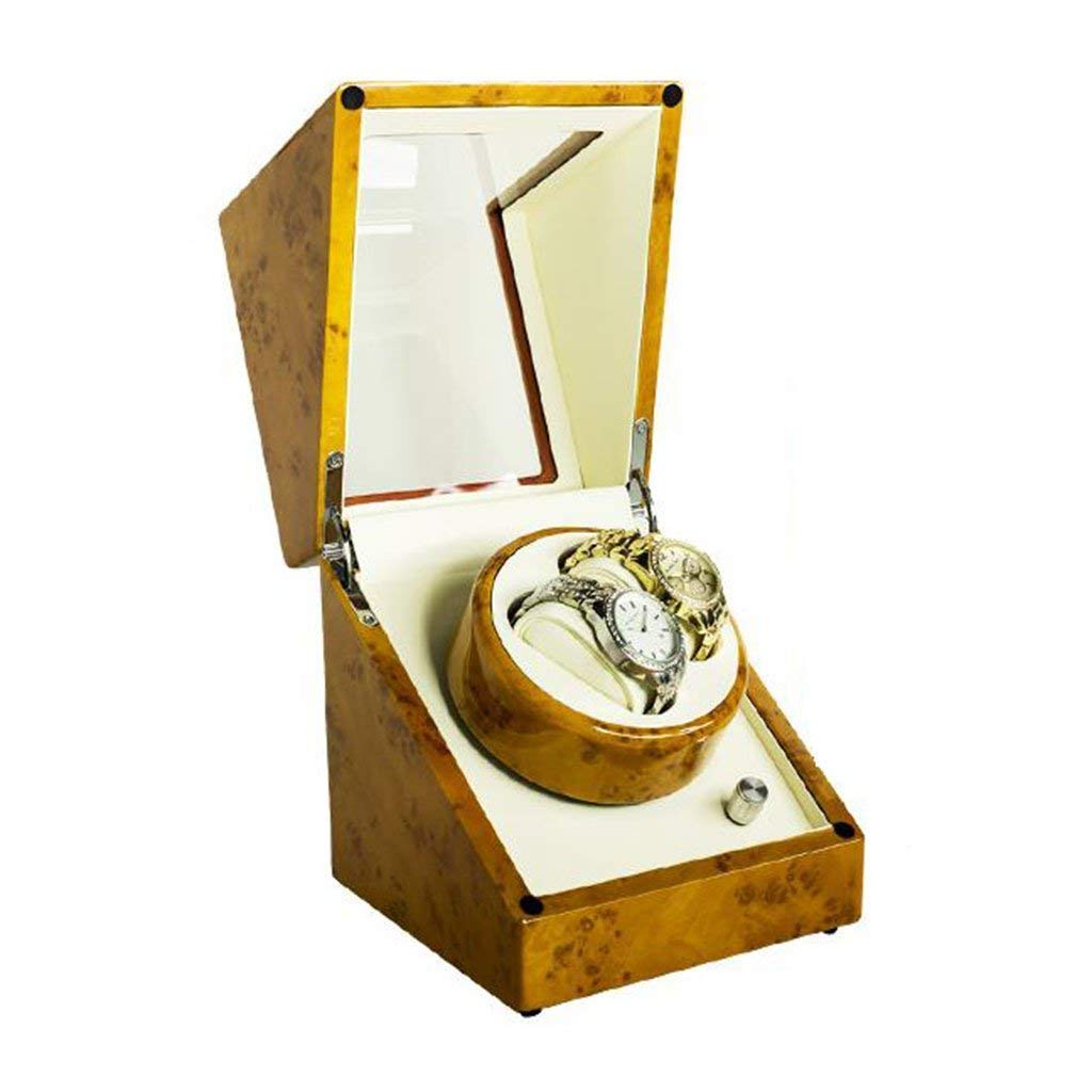 NZPOST Automatic Watch Winder Watch Winder Shake Table Device Automatic Winding Box Mute Anti-Magnetic Shaker Motor Winding Device Turntable Box Wood Grain Paint Watch Box