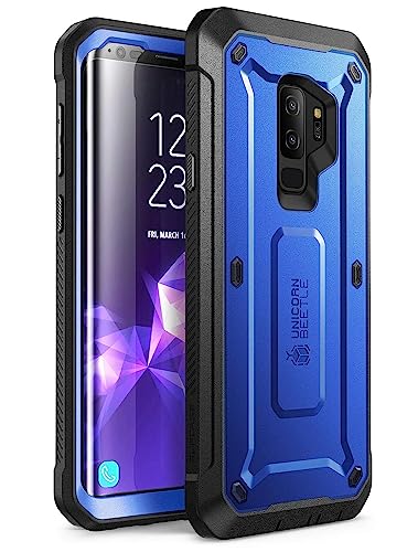 SUPCASE Unicorn Beetle Pro Galaxy S9+ Plus Case - Royal Blue, Built-in Screen Protector, Rugged