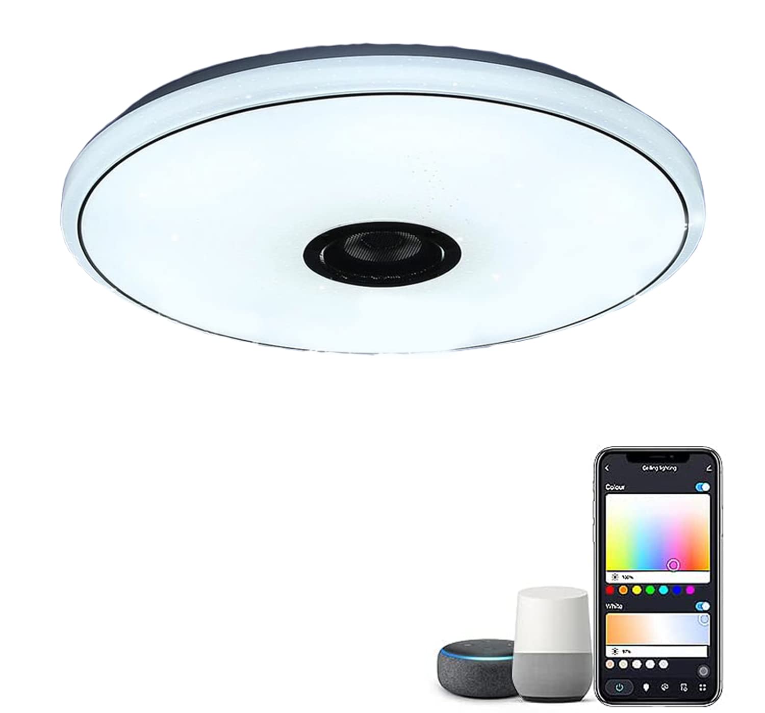 Buy Smart LED Music Ceiling Light with Bluetooth Speaker,RGB LED