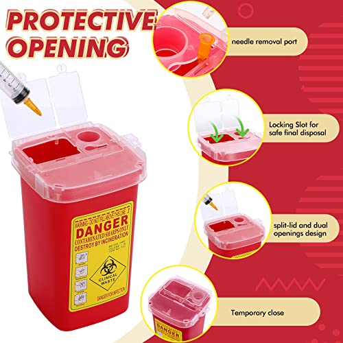 Image of Chumia 30 Pcs 1 Quart Sharps Container,Small Needle Container Disposal