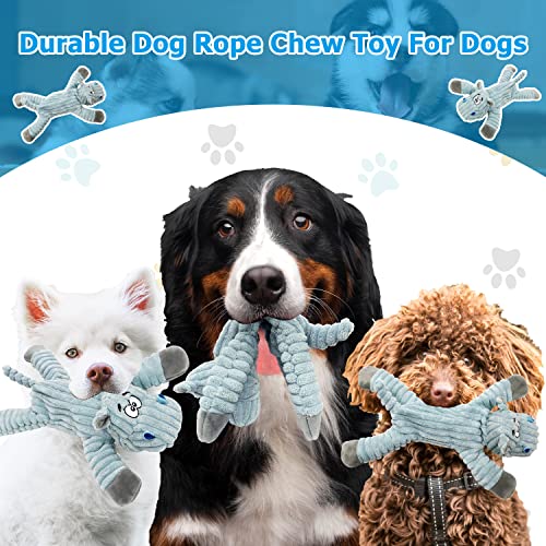 Hundespielzeug, Hunde Spielzeug, Plüschhundespielzeug, quietschendes Hundespielzeug, welpenspielzeug, gefüllte Hundekauspielzeug für Welpen, kleine, mittlere, große Hunde (Nilpferd)