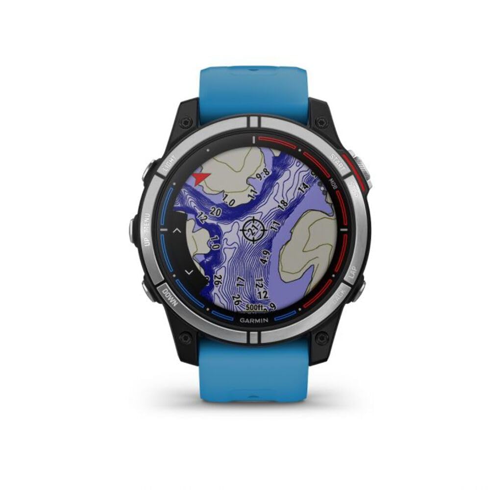 Garmin quatix® 7 Standard Edition, Marine GPS Smartwatch, orologio durevole con carte costiere e mappe dell'entroterra